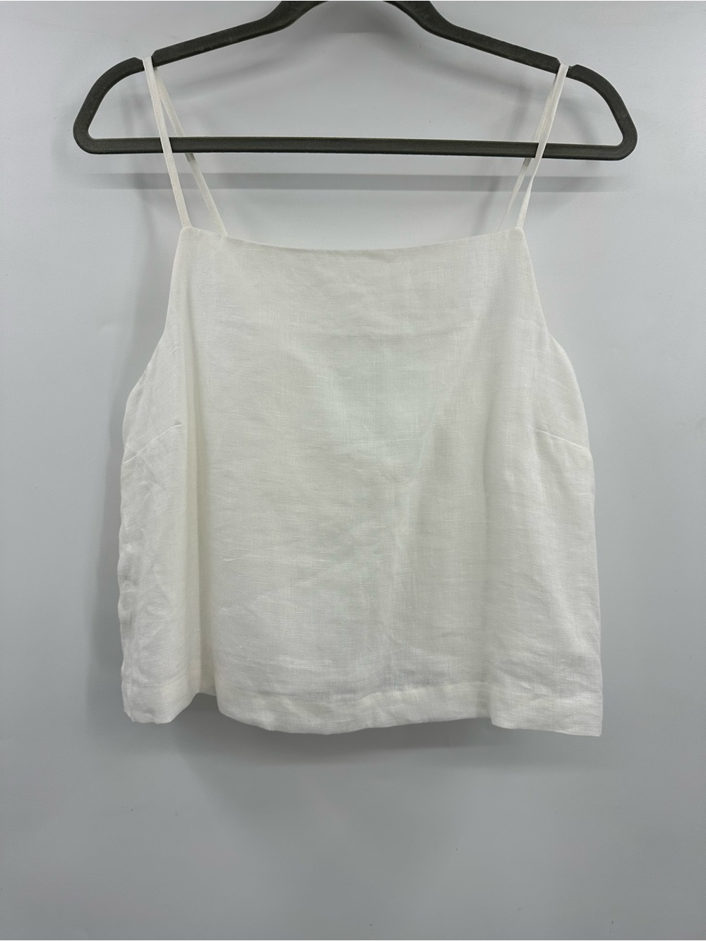 Rails Adelina White Linen Cami with Thin Straps